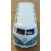 VW BUS SAMBA (Wiking 765 01 46) Scale 1:40 | White/Green Plastic 4006190765015 in damaged original Box